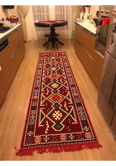 Turkıshrug Kıngdom Otantik Şark Köşesi Kilim Kırmızı