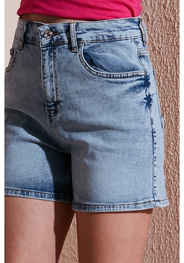 Fashion Friends Bayan Short 25y0188k1 Açık Mavi Açık Mavi Fashion Friends Bayan Short 25y0188k1 Açık Mavi Açık Mavi