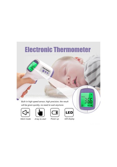 Yifomall Infrared Isı Ölçer Dijital, Lcd Ekranlı, Yüzü İle Dokunmadan Vücut Ve Nesne Sıcaklığı Ölçümü, Aaa Pil İle Çalışır Pil Dahil Değil