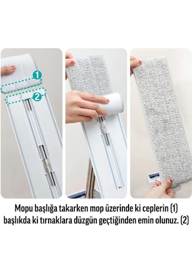 Smarter Aqua Star Temizlik Seti + Yedek Tablet Mop Paspas