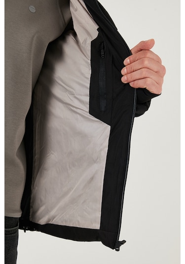 Buratti Regular Fit Kapüşonlu Kapitoneli Erkek Mont 497Dean Siyah