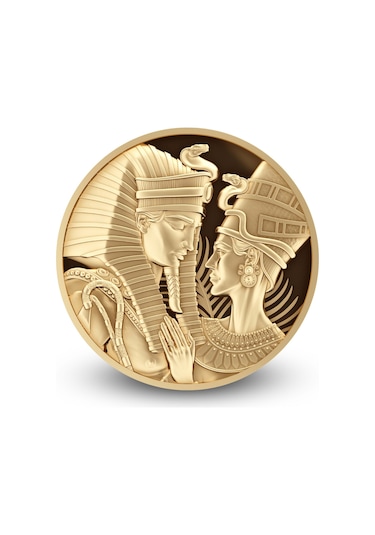 AgaKulche Amenhotep Nefertiti 1/10 Ons Altın Sikke Coin