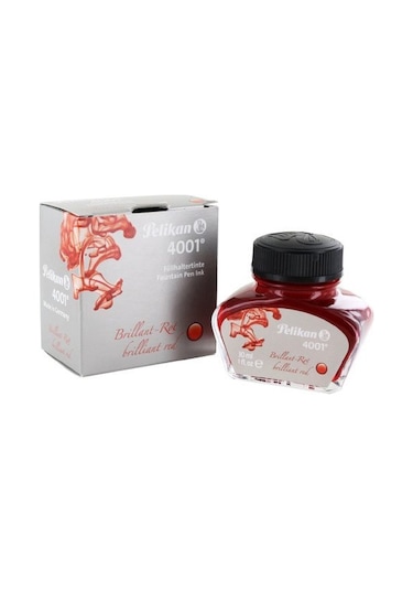 Pelikan 4001 Kırmızı Dolmakalem Mürekkebi 30 Ml