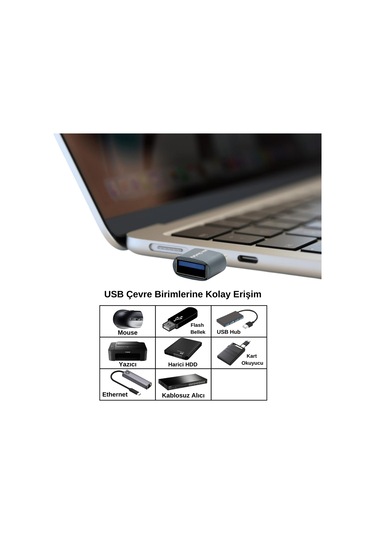 Type-c Usb-c Adaptör Usb 3.0 5gbps Veri Çevirici