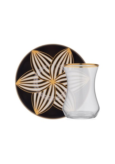 Decorıum 6 Lı Çay Takımı Monochrome V1 Siyah