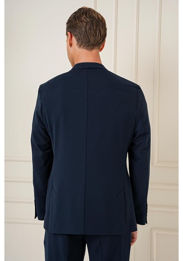C 691 Slim Fit Lacivert Spor Ceket Lacivert