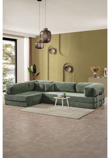 Legom Petek Aktivite Koltuğu Yatak Olabilen Çok Amaçlı Kanepe L Koltuk Yeşil Yeşil