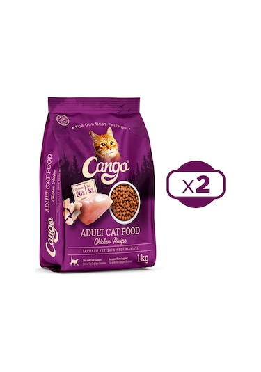Cango Tavuklu Yetişkin Kedi Maması 2 x 1 KG