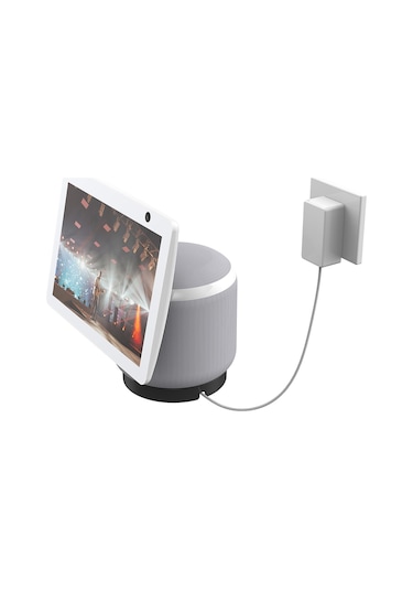 Geeroyoo Echo Show 10 Hoparlör İçin Deliksiz Sabitleme Tutucu - Abs Malzeme Siyah Ses Cihazı Ayak