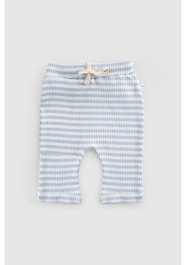 Organik Pamuklu Kaşkorse Modal Mavi Bebek Takımı Mavi