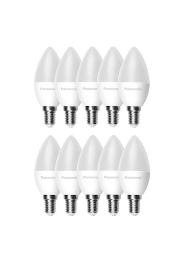 Panasonic 6,5w 50w Led Mum Ampul Sarı 2700k - E14 10 Adet Avize Lambası