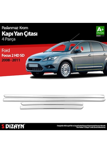 Ford Focus 2 Hb Sd Krom Kapı Yan Çıtası 2008-2011