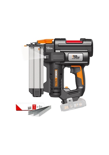 Worx WX842.9 20V 15-50 MM Profesyonel Şarjlı Çivi Çakma Makinesi + 2700 Adet Yedek Çivi