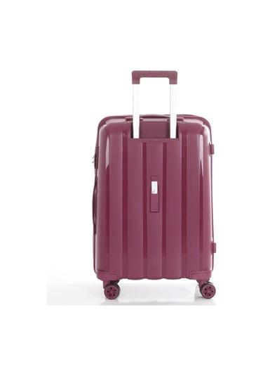 Mçs Üçlü Polipropilen Valiz Seti V305 - Mçs Kırılmaz Silikon Valiz Set Mürdüm