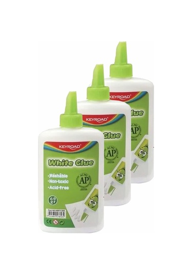 Beyaz Tutkal 60 Gr 3 Adet Keyroad Beyaz Mobilya Tutkalı 60 Gr Ahşap Tutkalı Su Bazlı Çok Amaçlı Beyaz Tutkal