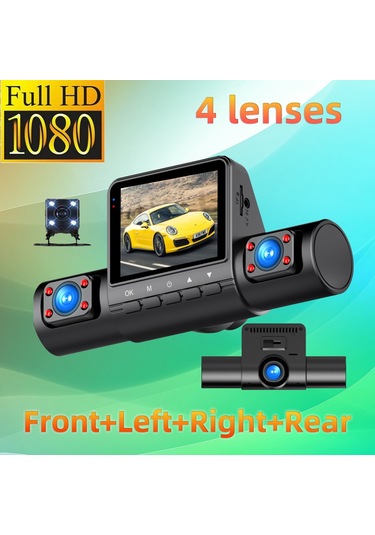 4 Kameralı 1080p Hd Araç İçi Kamera Ön Arka Yan Sağ-sol Açılar