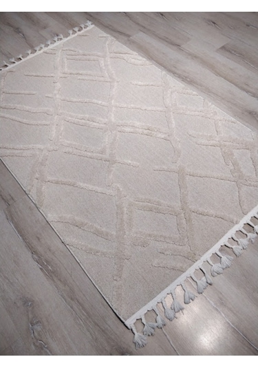 Eko Halı Terazzo Trz03 Beyaz Iskandinav Halı 120X180 Cm