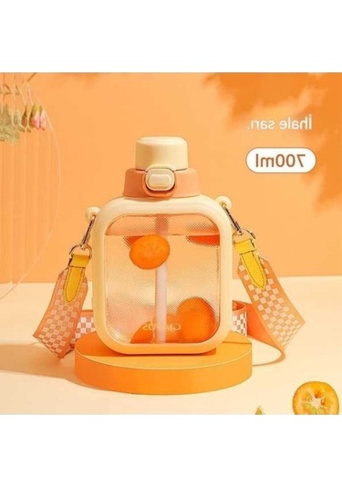 Createtech Şeffaf Hasır Plastik Bardak - Sarı, Modern Ve Pratik Sarı