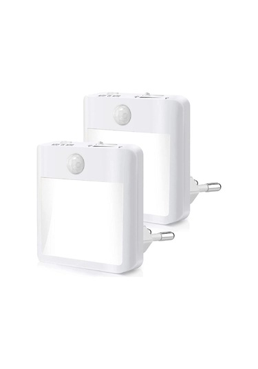 Wezone Led Hareket Sensörlü Duvar Lambası - Renk Sıcaklığı Ayarlanabilir, Enerji Tasarruflu, Akıllı Otomatik Açma-kapama, Ev Dekorasyonu İçin Uygun Beyaz