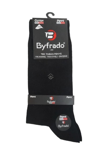 4'LÜ ERKEK PENYE SOKET ÇORAP-SİYAH Siyah