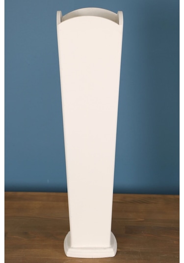 55 Cm Ahşap Vazo Martı Model Beyaz
