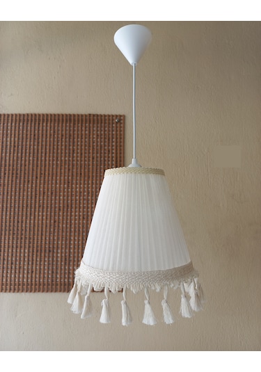 N-63 Krem Organze Yatak Odası Çocuk Ve Bebek Odası Avize Pembe Krem