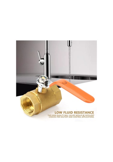 Tenfowee 1 Adet Dn20 3/4"bsp Bakır Kelepçe Valfi 1.6mpa - Su, Yağ, Gaz İçin Dayanıklı, Hızlı Açma-kapama, Az Akış Direnci