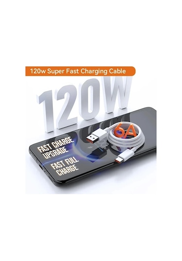 120w Hızlı Şarj Cihazı Xiaomi 14 13 12 11 Pro Ultra Lite Usb A Tipi C Hızlı Whıte 1m