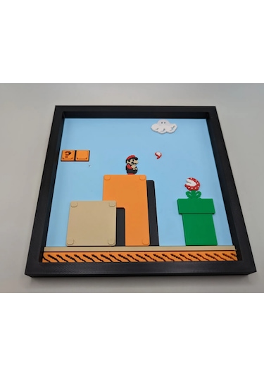 Super Mario Bros. 3d Baskı Tablo Çerceve