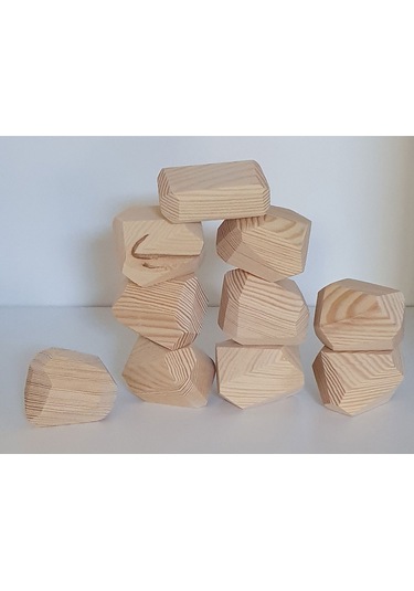 Tumi Ishi Ahşap Bloklar 10'lu Ham Boyasız Set Waldorf Denge ...