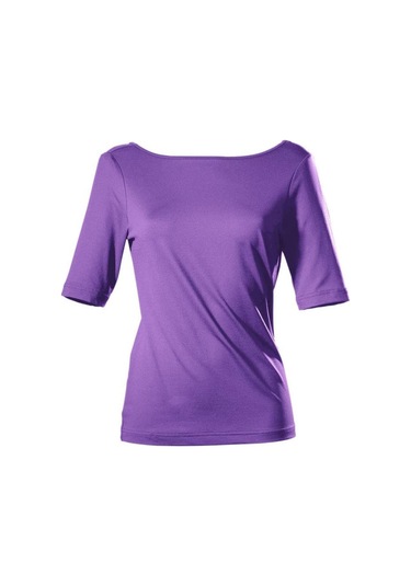 Bulalgiy Kadın Lila Basic Tişört - Bga782066 Lila