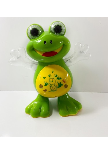 Pilli Dans Eden Işıklı Müzikli Kurbağa