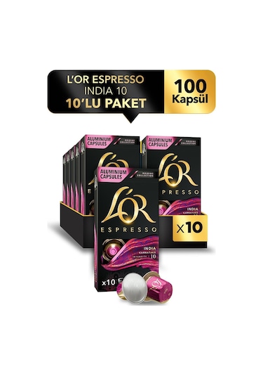 L'or Espresso Origin India Kapsül Kahve 10 x 10'lu