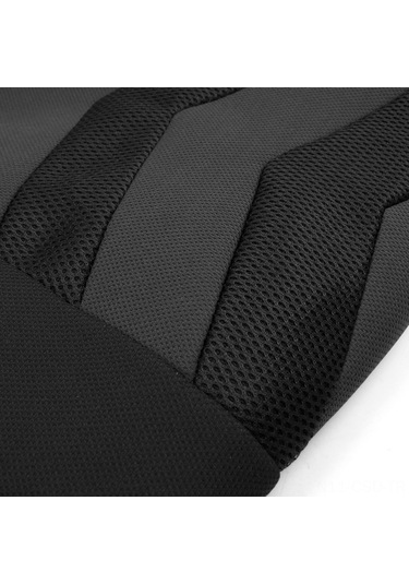 Samdoo "rahat Koltuk Kılıfı Seti - 4 Parça Siyah/gri, Bel Desteği, Nefes Alabilir Kumaş, Kolay Kurulum"