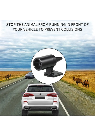 Vkemall 4 Adet Plastik Araç Vahşi Hayvan Uyarıcı, 56 Km/sa Üstü Rüzgar Aktif, Deer Köpek Kurt İçin, Tüm Araçlar İçin Uyumlu