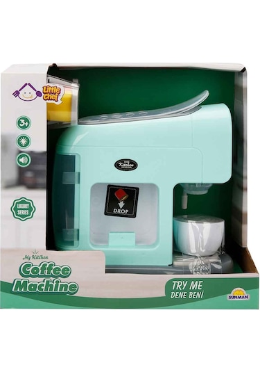 Little Chef Sesli ve Işıklı Kapsül Kahve Makinesi Mutfak  Seti