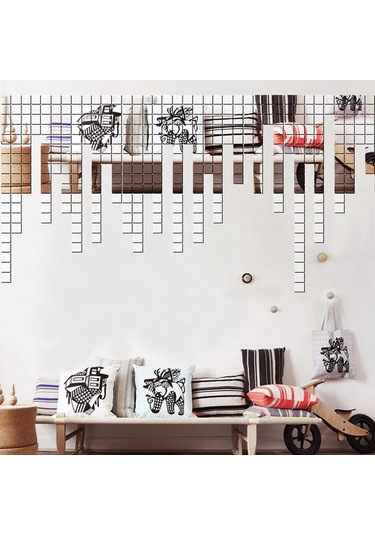 Jeehugo Dıy Akrilik Küresel Yansımalı Duvar Sticker Seti - Gümüş Renkli Dekoratif Mosaik Desenleri İçin 100 Adet Gümüş