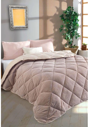 Wellsoft Çift Kişilik Yorgan 195x215cm Bej