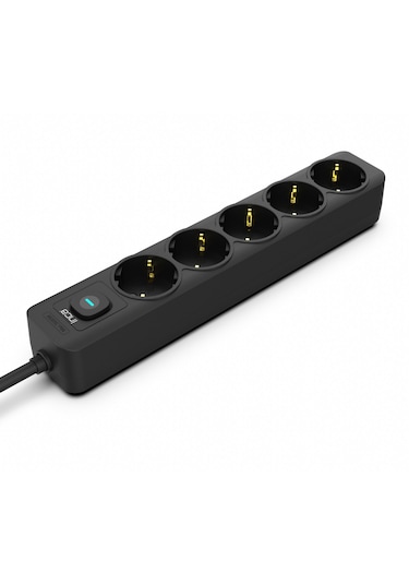 Inca Ipw-44sy 5 Port Akım Korumalı Led Tuşlu Priz 1.5m Siyah