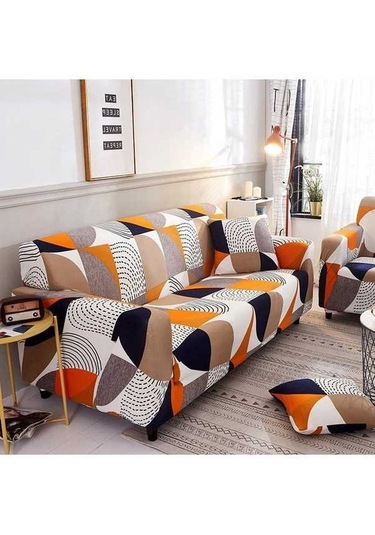 Yingfu Ev Dekorasyonu İçin Geometrik Desenli Tam Kapama Sandalye Kılıfı - Kaymaz, Esnek, 145-185 Cm İkili Koltuk Örtüsü Diğe DiğER