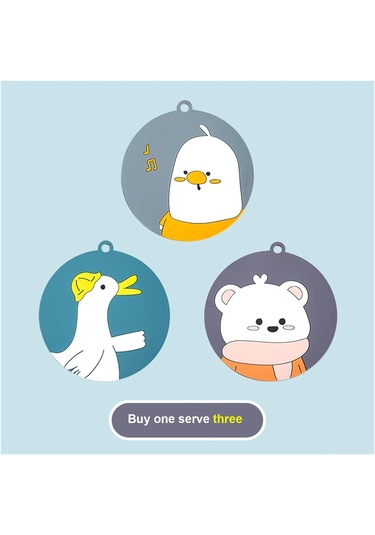 Konesam Küçük Kaliteli Tavuk Desenli 15cm Silikon Isı Yalıtımcı Tabak Altlığı Mutfak Masa Koruyucu Açık Gri