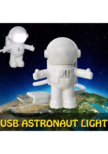 Geeksen Uzaylı Figürlü Usb Led Gece Lambası - Ev Kullanımı İçin Konforlu Ve Pratik Beyaz Model Beyaz