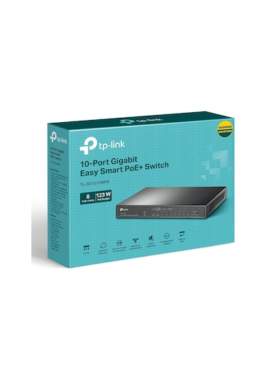TP-Link TL-SG1210MPE 10 Port Yönetilebilir Poe Switch