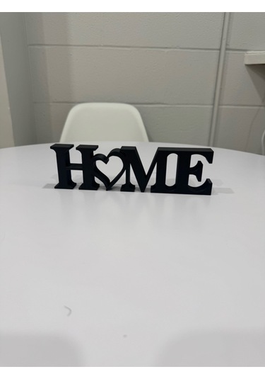 Home Yazılı Dekoratif Biblo Ve Masaüstü Ev Ofis Süs Eşyası Siyah