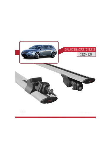 Opel Insignia Sports Tourer 2009-2017 Arası Ile Uyumlu Hook Model Anahtar Kilitli Ara Atkı Tavan Bar