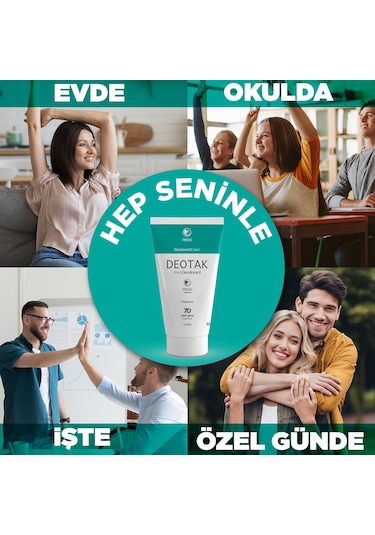 Deotak Mentol Ferahlığı 7 Güne Kadar Etkili Krem Deodorant 35 ML