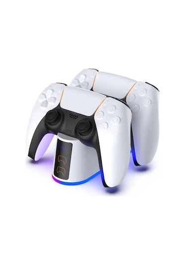 Ps5 Dualsense Rgb Işıklı Led Göstergeli Şarj Standı Dsp828
