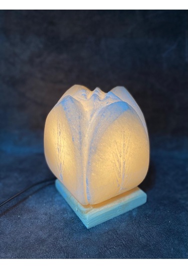 Çankırı Beyaz Lale Model Tuz Lamba