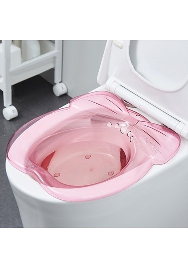 Trendooze Homyl Kadın Yaşlı Klozet Kapağı, Pratik Pembe Desen Pembe