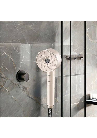 Fastbuy Challenger Beyaz Abs Su Tasarruflu 4 Modlu Yüksek Basınç Duş Başlığı 152 Cm Hortum